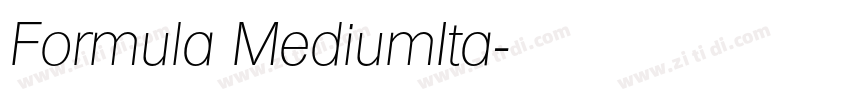 Formula MediumIta字体转换